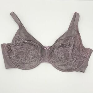 HSIA Purple Lace Underwire Bra - Women’s US 40DDD